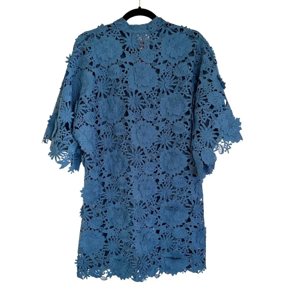 Floral Lace Mini Caftan - Picture 8 of 9